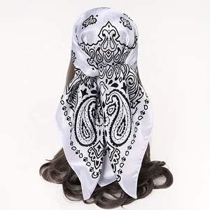 Pañuelo de Seda Coreano con Diseño Personalizado, Estampado, Largo y Cuadrado, Pañuelo Protector para Mujer, Pañuelo de Fiesta, Pañuelos para Mujer - Product Image 2