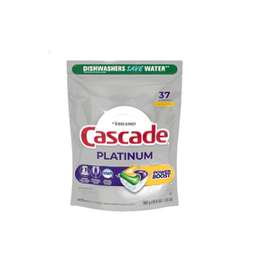 Cascade Platinum ActionPacs, cápsulas de detergente para lavavajillas, limón, 36 unidades - Product Image 1