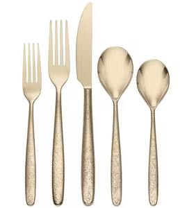 Ensemble de couverts de décoration d'intérieur, couverts en laiton de qualité supérieure avec manche noir pour la cuisine - Product Image 2