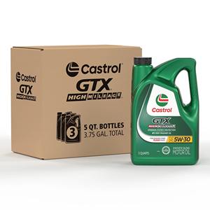 El aceite de mezcla sintética Castrol High Mileage 5W30 protege los motores desgastados, reduce las fugas, mejora la durabilidad del rendimiento - Product Image 2
