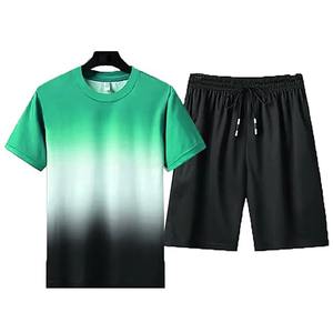 Men's Tracksuit <b>Short</b> <b>Sleeve</b> T Shirt <b>Shorts</b> Jogging Running Outfits Top quality Unisex Custom Summer Athletic Sports Set - Product Image 4