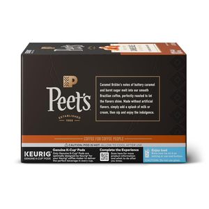 Peet's Coffee, Flavored Light Roast Keurig K-Cup Pods, Arabica Coffee, Natural Flavors - Caramel Brulee 10 Count - Product Image 5