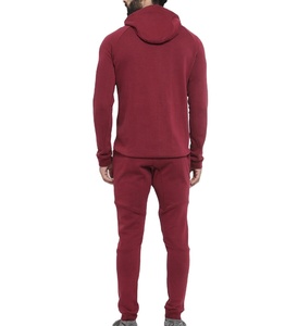 Nouveaux ensembles de survêtements pour hommes en molleton 100% coton épais avec fermeture éclair, couleur unie, hiver, logo personnalisé, grandes tailles - Product Image 4