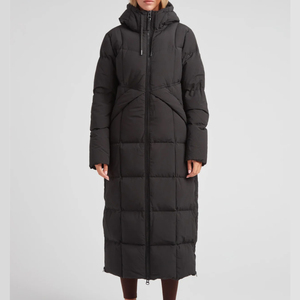 Chaqueta Larga Acolchada Impermeable y Transpirable para Mujer, Modelo 2026, Precio de Fábrica, Relleno Grueso de Poliéster, Mangas Largas, Abrigo de Invierno para Exteriores - Product Image 1