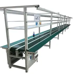 Bifa Anti-static Workbench operation table inspection lopende band Workshop assembly production line desk with belt conveyor