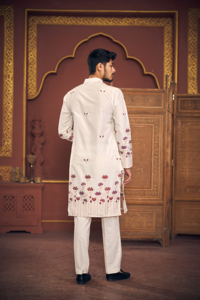 Mughal jacquard designer kurta - Product Image 5