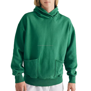 Sweat-shirts à capuche oversize à épaules tombantes sans cordon en coton 100% pour l'hiver, polaire respirant à séchage rapide, personnalisable, 300-500 g/m² - Product Image 1