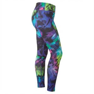 Leggings Capri Patchwork Personnalisés en Gros pour Femmes Noir & Teal Vêtements de Sport Haute Extensibilité Pantalons de Yoga Collants d'Entraînement - Product Image 2