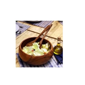 <b>Wooden</b> Serving <b>Bowl</b> Eco-friendly Acacia Wood <b>Bowl</b> With Spoon High Quality Wood <b>Bowl</b> Factory Wholesale - Product Image 6