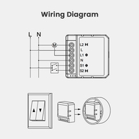 Module de rideau intelligent AVATTO Tuya WiFi RF433 pour moteur de volet roulant électrique, télécommande compatible avec Alexa Google Home