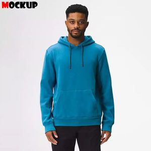 Sweat à capuche décontracté de haute qualité en coton mélangé avec un lourd polaire pour hommes pour l'hiver - Product Image 5