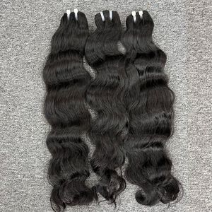 Extensiones de cabello humano virgen 100%, tupé Frontal vietnamita de onda Natural corta, negro/marrón oscuro para pelucas suizas de calidad HD para mujeres - Product Image 4