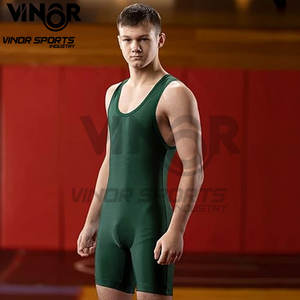 Dernier design Singlet de lutte à séchage rapide pour hommes Singlet de lutte confortable Singlet de lutte Oem Branding Prix de gros - Product Image 2