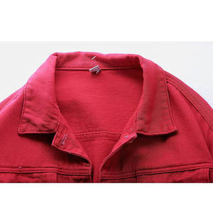 Chaqueta Vaquera para Mujer, Diseño Único con la Mejor Calidad, Chaqueta Vaquera de Fabricante de Primera Calidad, Color Amarillo, Chaqueta Vaquera Lisa Teñida para Mujer - Product Image 3