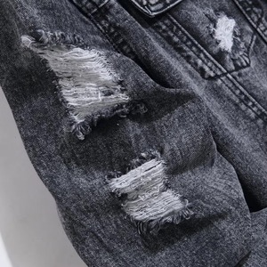 แจ็คเก็ตยีนส์ผู้ชายลายโลโก้แบบกำหนดเอง แจ็คเก็ตผ้าฝ้ายลำลองดีไซน์เนอร์ แจ็คเก็ตยีนส์ผู้ชายคุณภาพดีที่สุด - Product Image 4