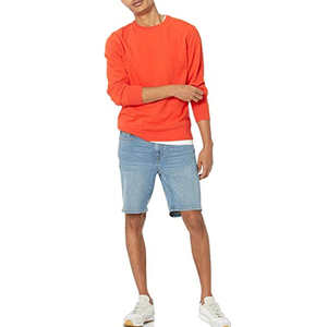 Sweat Homme Avec Col Ras Du Cou 2024 Hot Design OEM Custom Made Hommes Coton Sweat Uni Avec Manches Longues Fabriqué au Pakistan - Product Image 4