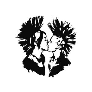 Pegatina decorativa Kiss Punk - Product Image 1