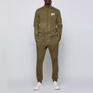 Nueva moda de invierno para hombre, chándal informal de 2 piezas para hombre, chándal de lana de algodón para hombre de alta calidad - Product Image 3