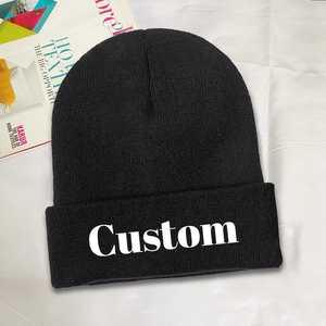 Gorro de Lana 100% Cálido para Invierno, Diseño Personalizado de Punto, Transpirable, Impermeable, con Logotipo Bordado, Patrón de Lazos - Product Image 2