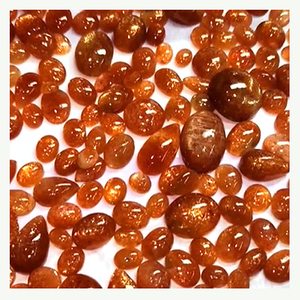 207 Uds piedra solar Natural de alta calidad piedra preciosa naranja suelta 810 Ct lote oval pera Marquesa cabujón forma libre para joyería - Product Image 3