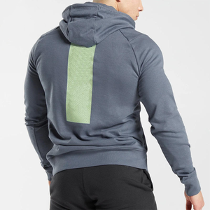 เสื้อฮู้ดกีฬาเสื้อมีฮู้ดสำหรับผู้ชายโอเวอร์ไซส์มีฮู้ดสำหรับใส่ไปยิมมีบริการ OEM และ ODM โลโก้ออกแบบได้ตามที่ต้องการ - Product Image 4