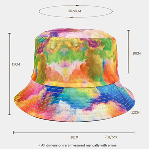 Nouveau design de chapeaux bob tie-dye, casquette de camping en coton, chapeaux bob unisexes personnalisés avec votre logo, chapeau bob tie-dye - Product Image 6