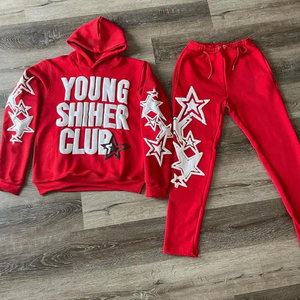 ชุดวอร์มลำลองสองชิ้นสำหรับผู้หญิง ดีไซน์ล่าสุด พร้อมโลโก้พิมพ์ สำหรับฤดูใบไม้ร่วงและฤดูหนาว - Product Image 4