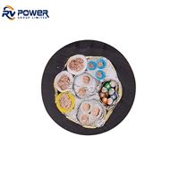 Cable PUR híbrido reforzado con trenzado de Kevlar, Cable flexible de señal y potencia, Cable híbrido CE ISO ROHS