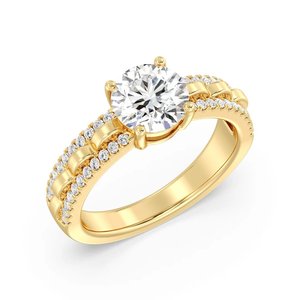 Anillo de compromiso solitario redondo de 1.50 ct - Product Image 2