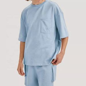 OEM personnalisé d'été hommes de deux pièces t-shirt et shorts ensemble casual jogging survêtement 2 pièces courtes ensembles pour hommes - Product Image 2