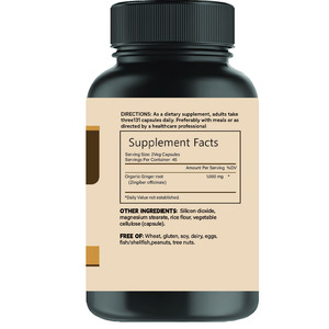 Suplemen Herbal Vegan Grosir OEM Kapsul Jahe 1000mg Kapsul Jahe - Product Image 2