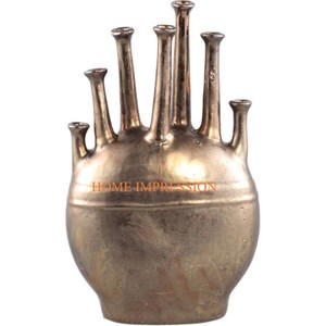 Atractivos jarrones y macetas de aluminio y metal de la mejor calidad de gran tamaño hecho a mano diseño único jarrón y macetas de metal en la India - Product Image 1