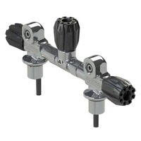 Válvula Manual para Cilindro de Buceo DIN Twinset, para Configuración de Doble Tanque