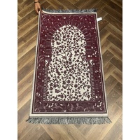 Tapis de prière islamique en polyester, style kilim, à poils plats, réversible, lavable, fabriqué à la machine, 70x110cm, couleur unie, pour musulmans, MORE Multi