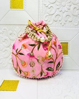 Sacs Potli de mariée brodés de qualité supérieure, sac à main potli pour dames, pochettes potli ethniques pour cadeau de retour sacs potli traditionnels