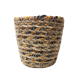 Gran oferta, maceta de tela reciclada de yute de algas marinas, maceta de jardín, cesta con asa para decoración del hogar y colgante de pared - Product Image 1