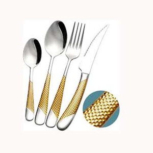 Elegant Handmade Stainless Steel Cutlery <b>Sets</b> Long Rectangular Handle Indian Manufacturer's Wedding Cutlery Silver Nickel Long - Product Image 4