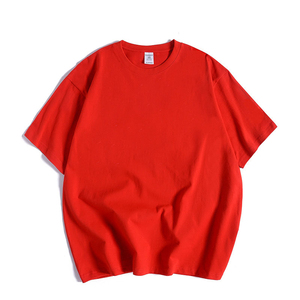 Camiseta de manga corta con cuello unisex, 100% algodón, alta calidad, transpirable, estilo informal, logotipo personalizable, diseño de patrón sólido de verano - Product Image 4