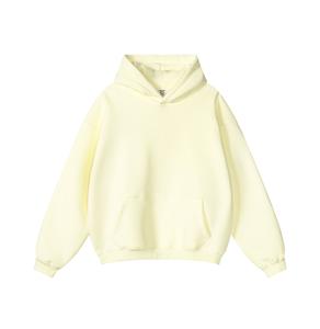 เสื้อมีฮู้ดผ้าคอตตอนรุ่นเฮฟวี่เวตสำหรับผู้ชาย, เสื้อมีฮู้ดโอเวอร์ไซส์เปิดไหล่ว่างเปล่าเสื้อสเวตเตอร์100% - Product Image 2