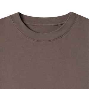 T-shirts unisexes 100% coton avec logo personnalisé, t-shirt vierge de haute qualité teint pour hommes, motif uni, tissu tissé - Product Image 4