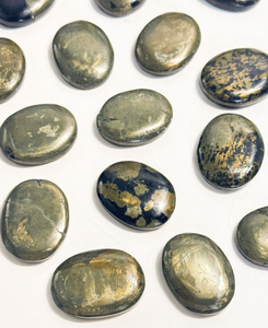 Vente en gros de pierres de palmier en cristal de pyrite dorée naturelle pour la guérison de la méditation énergétique Reiki Pierre d'agate - Product Image 3