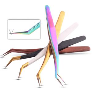 Pinces à cils individuelles légères à pointe en fibre, testées à la main, forte adhérence, parfaites pour les cils de 0,03 mm, pinces à cils pour ramasser les cils - Product Image 1