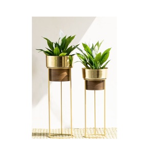 Pots de fleurs en métal fini antique jardinières Premium résistant à la rouille longue durée texturé artisanat décor à la maison jardin - Product Image 4