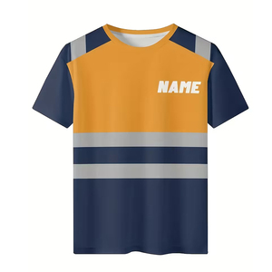 Camiseta de Seguridad de Alta Visibilidad, Talla Grande, Ropa de Trabajo Personalizada, Camiseta de Seguridad Reflectante - Product Image 5