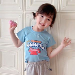 Alta calidad niños 100% algodón venta al por mayor personalizado Casual verano impresión Camisetas cuello redondo algodón para niños niñas en Stock - Product Image 5