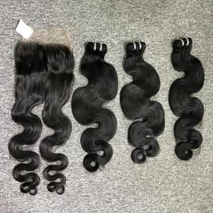 Conjunto completo de cabello ondulado, cabello humano 100%, cabello crudo Camboyano de un donante - Product Image 4