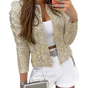 Chaqueta de Invierno Acolchada Transpirable de Lona con Forro de Seda para Mujer, Servicios OEM, Acabado Lavado, Diseño Desgastado - Product Image 1