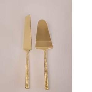 Juego de servidor de pastel con mango de Metal dorado rosa hecho a mano, espátula de pastel de calidad Superior y juego de servidor, último diseño - Product Image 4
