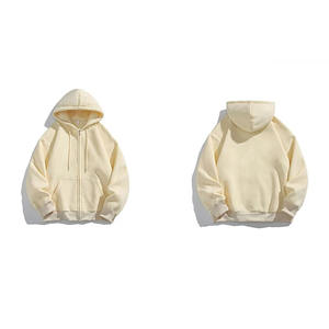 Sweat à capuche surdimensionné en molleton de coton de qualité supérieure Épaisse polaire Épaule tombante Unie Vierge Personnalisée Hommes Porter des sweats à capuche - Product Image 1