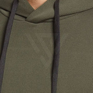 Sweat-shirt à capuche unisexe personnalisé de haute qualité, décontracté, 100% coton molletonné, sweat-shirt uni pour homme, vêtements d'hiver respirants, séchage rapide - Product Image 5